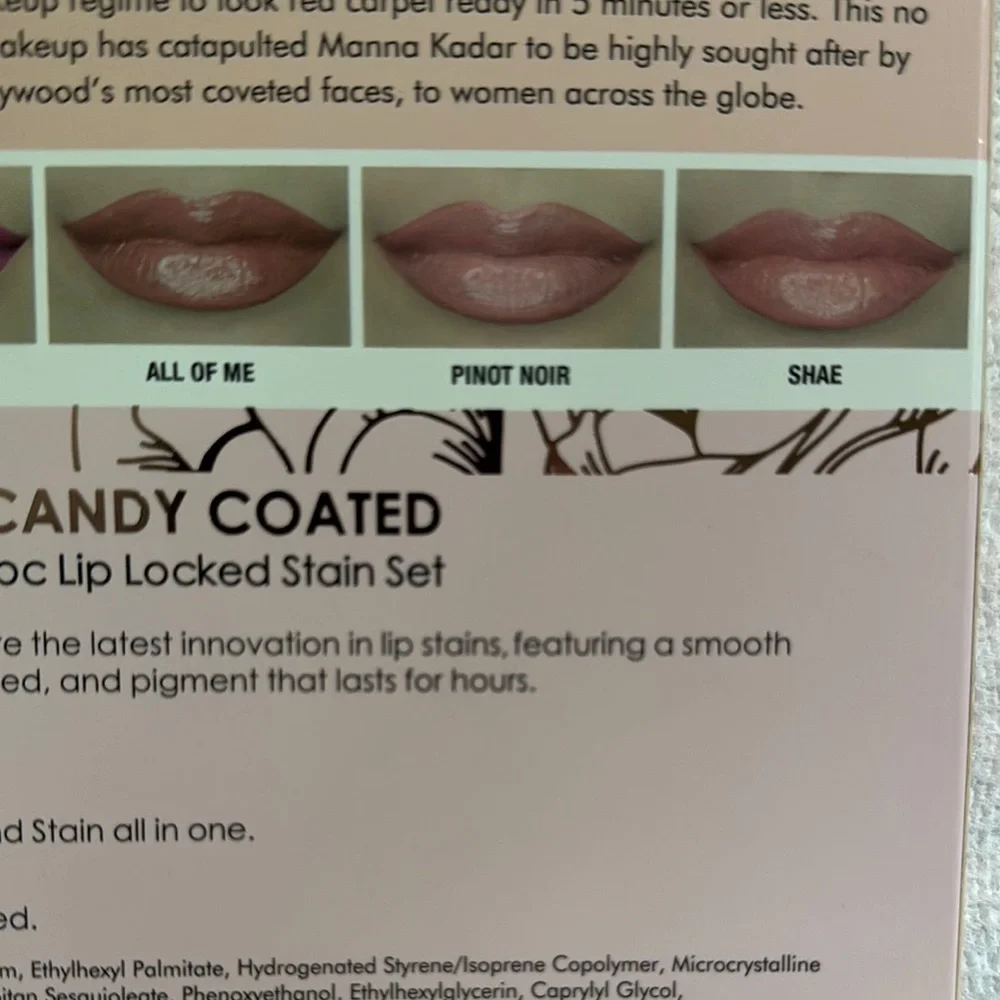 Manna Kadar Beauty Candy Coated Lip Locked Stain Set